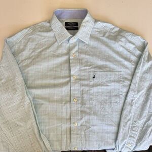 Nautica Shirt Mens Size‎ 16  32/33 Plaid Classic Fit Button Up Long Sleeve 2013